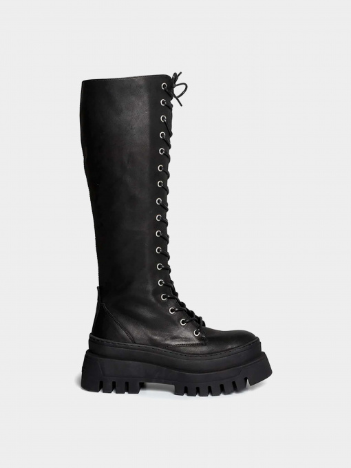 Бәтеңке мен етіктер Steve Madden үлгі SM11002682 BLACK LEATHER Фото