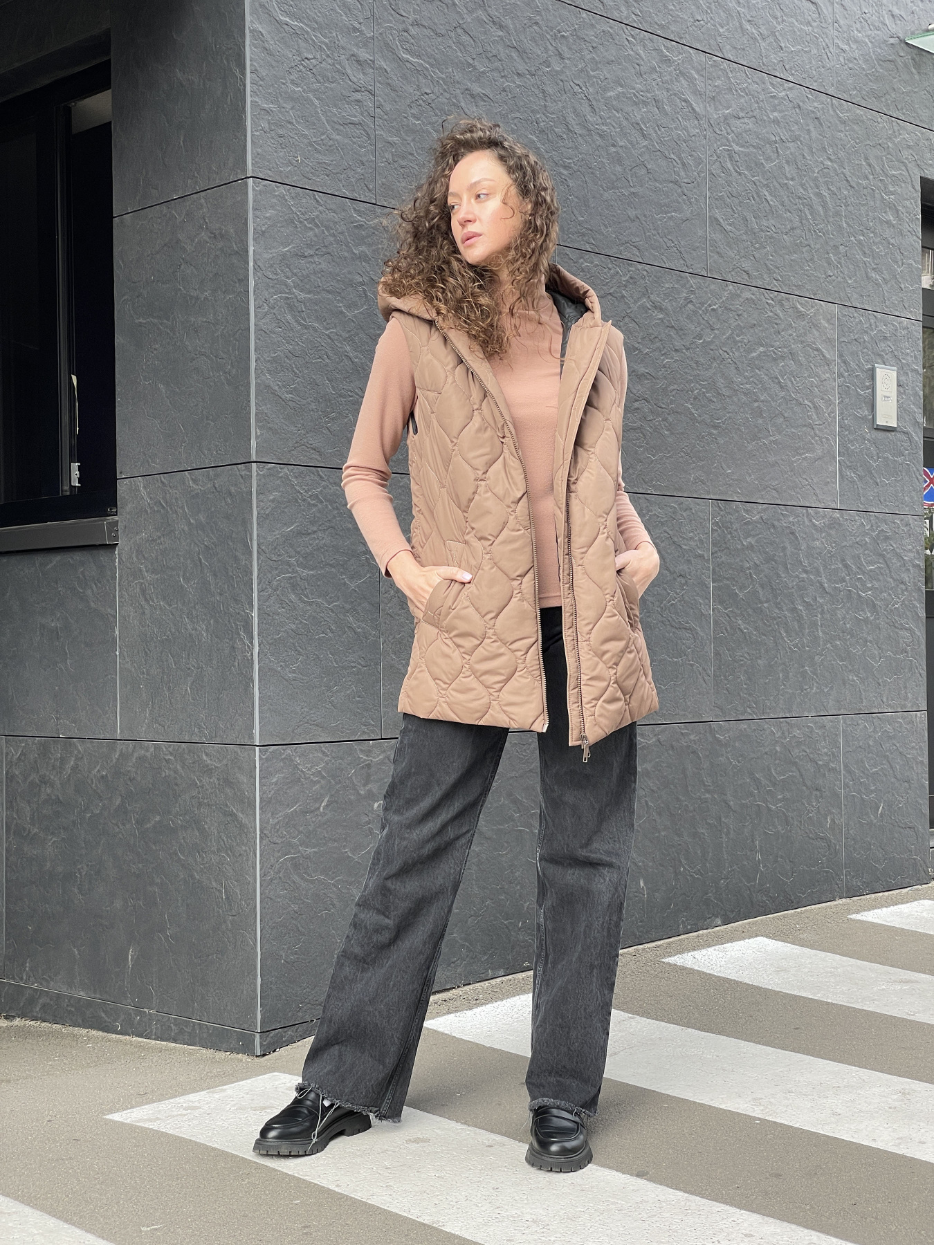 Утеплений жилет CAT ORANGE модель 4443 Фото