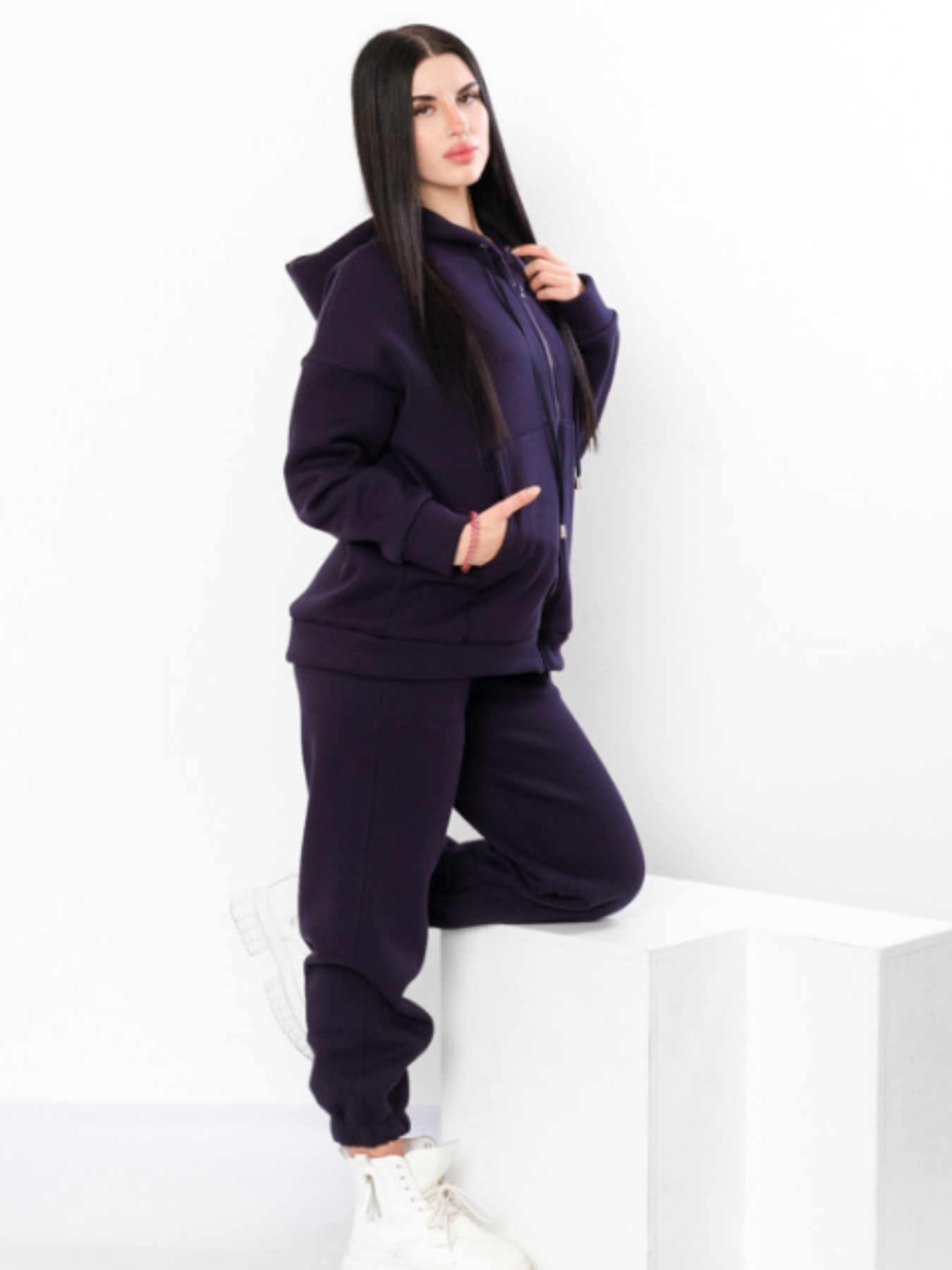 Спортивный костюм Носи своє модель 8370-025-chornilxno-sinj Фото