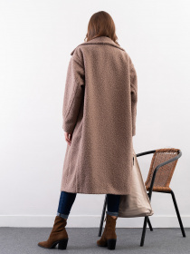 Пальто ISSA Plus модель 14271_бежевый Фото