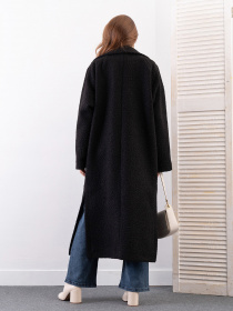 Пальто ISSA Plus модель 14280_черный Фото