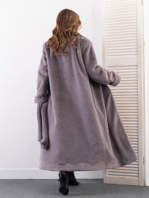 Шуба ISSA Plus модель 13631_серый Фото