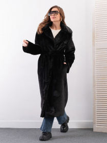 Шуба ISSA Plus Модель 13631_черный Фото