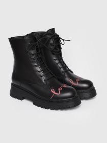 Черевики Gem модель 10262-485-YN-red Черевики Gem модель 10262-485-YN-red Фото