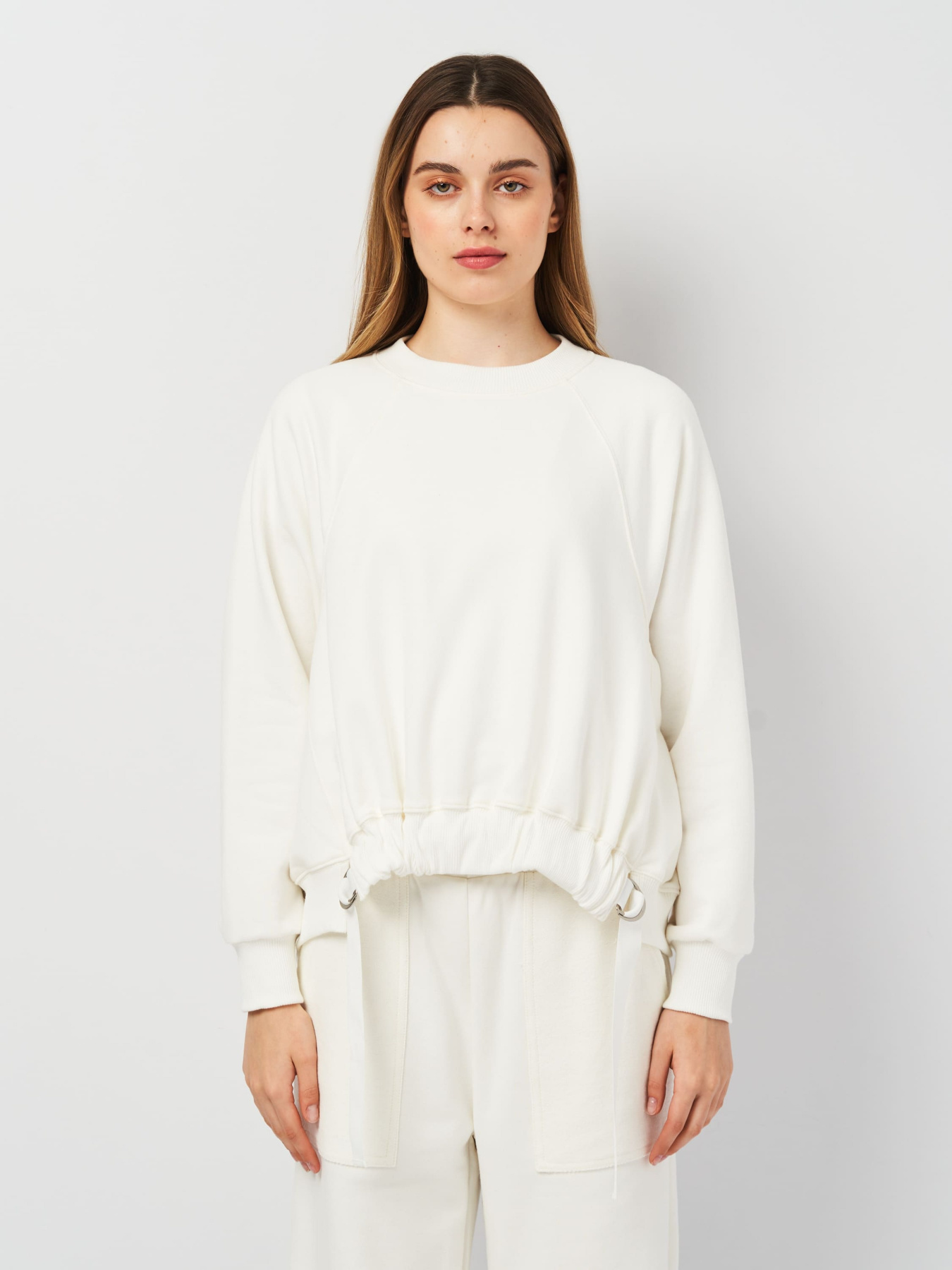 Свитшот Роза модель 230408_milk Фото