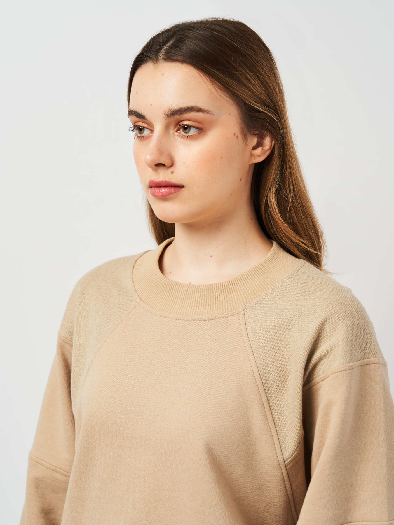 Свитшот Роза модель 230701_beige Фото