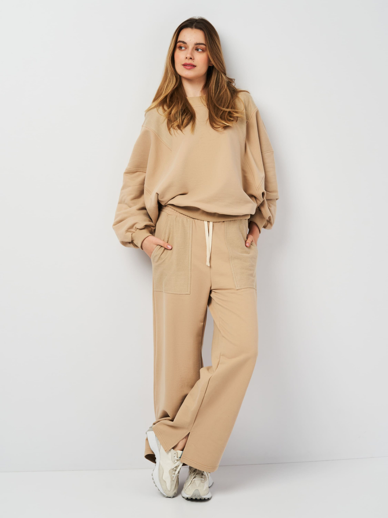 Свитшот Роза модель 230701_beige Фото