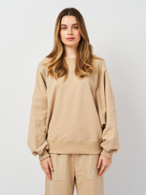 Свитшот Роза модель 230701_beige Фото