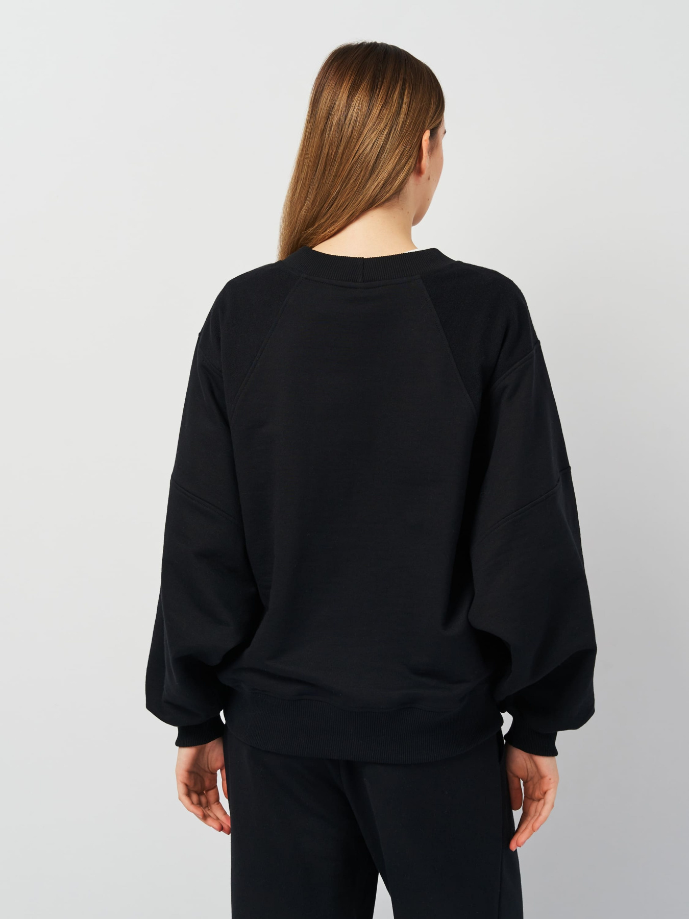 Світшот Роза модель 230701_black Фото