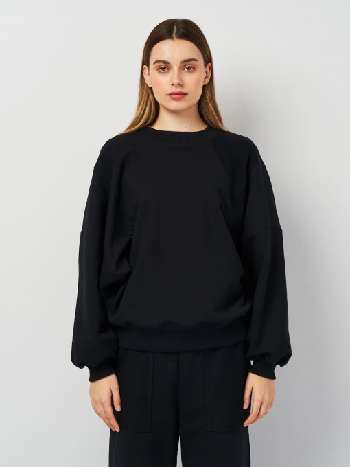 Світшот Роза модель 230701_black Фото