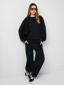 Світшот Роза модель 230701_black Фото