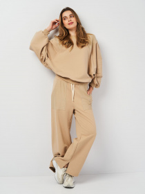 Штани палаццо Роза модель 230702_beige Фото