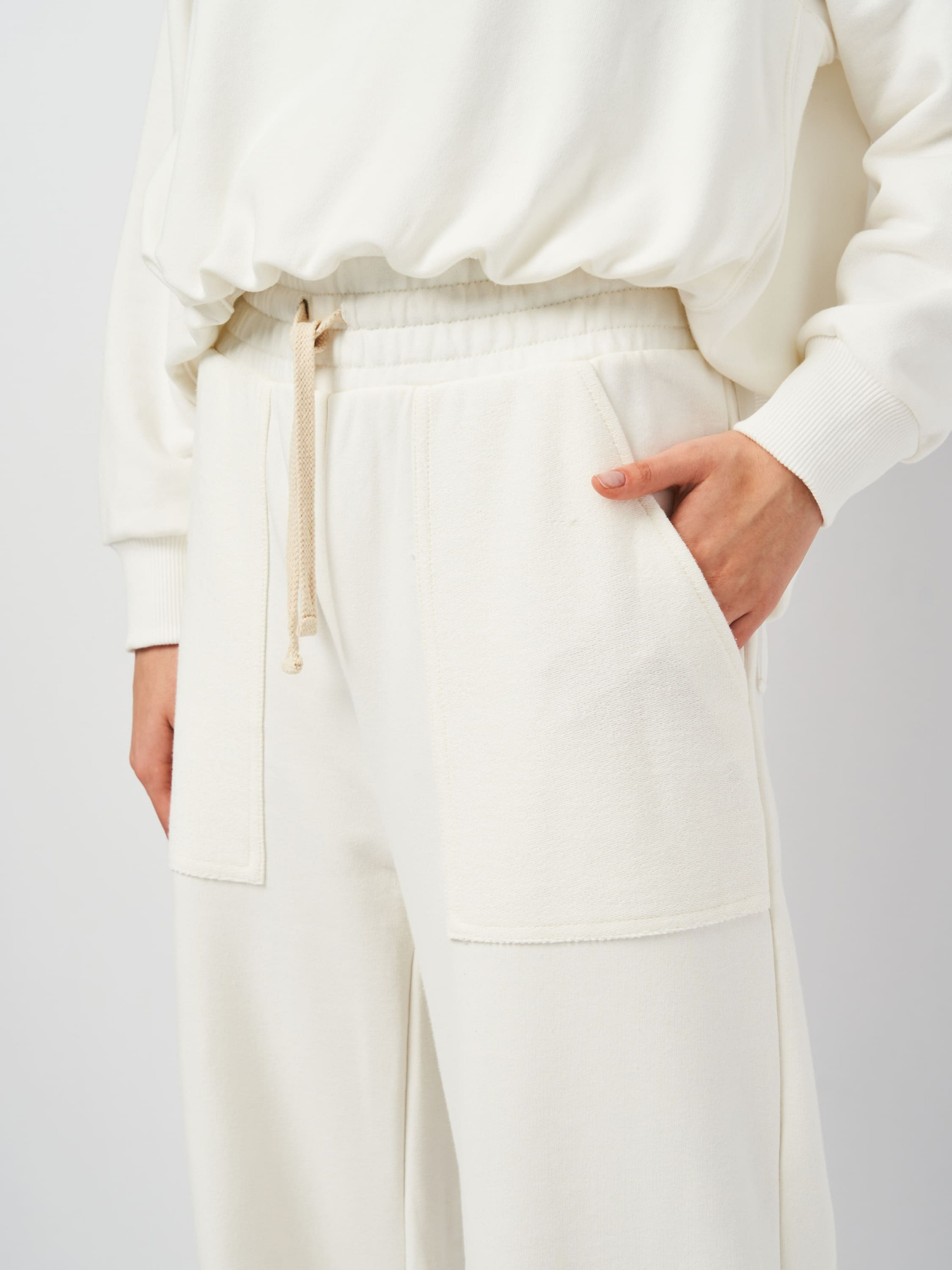 Штани палаццо Роза модель 230702_milk Фото