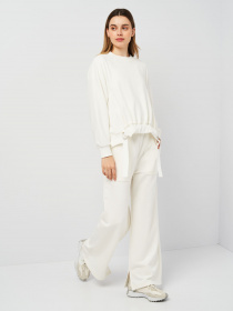 Штани палаццо Роза модель 230702_milk Фото