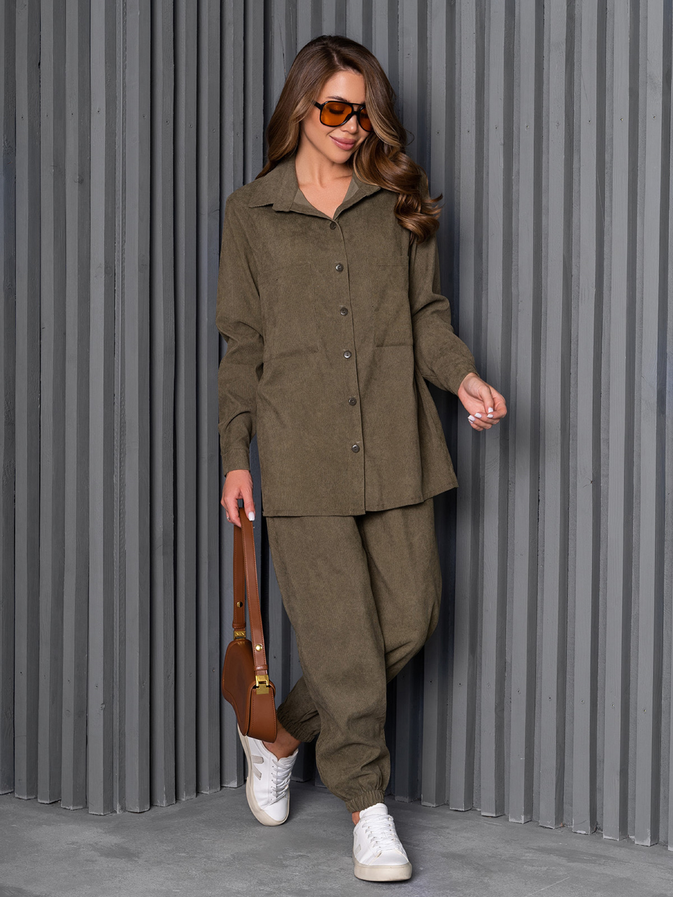 Костюм ISSA Plus модель 14233_хаки Фото