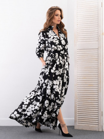 Платье макси ISSA Plus модель 14169_черный Фото