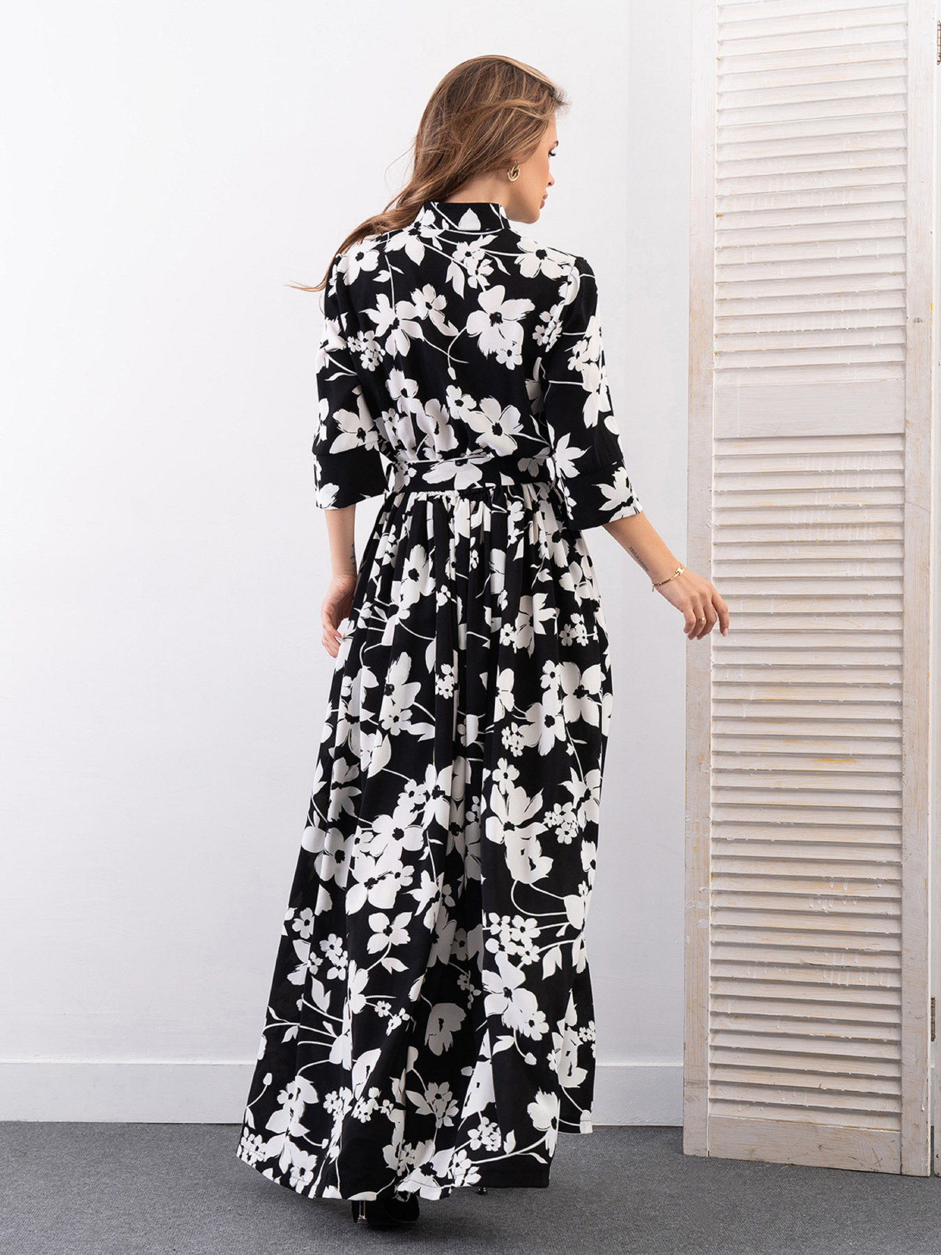 Сукня максі ISSA Plus модель 14169_черный Фото