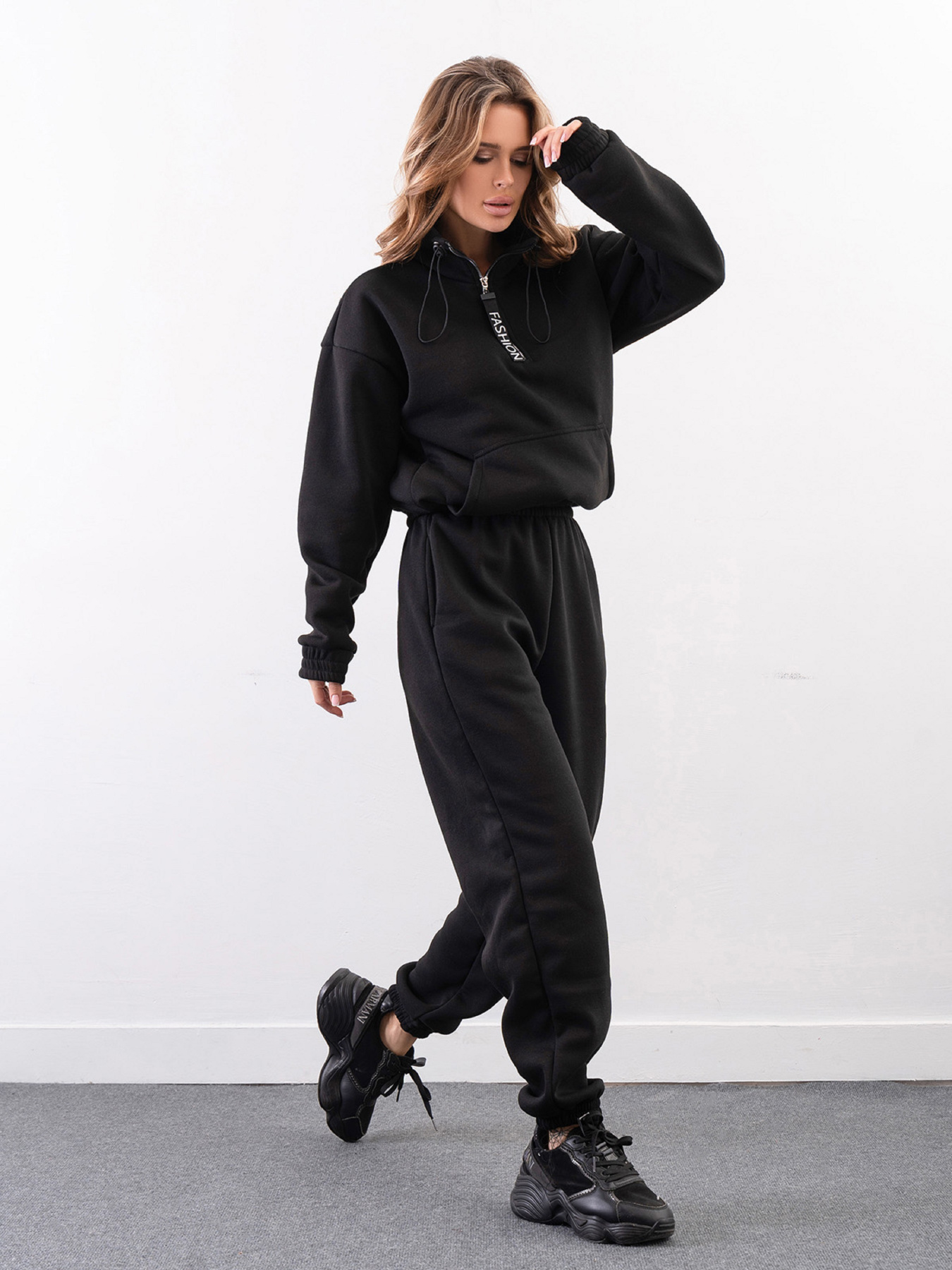 Костюм ISSA Plus модель 14273_черный Фото