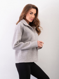 Кофта ISSA Plus модель 14289_серый Фото