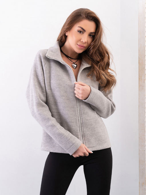 Кофта ISSA Plus модель 14289_серый Фото