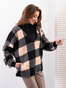 Кофта ISSA Plus модель 14295_мультиколор Кофта ISSA Plus модель 14295_мультиколор Фото