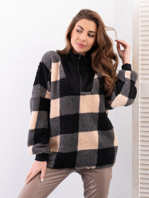 Кофта ISSA Plus модель 14295_мультиколор Кофта ISSA Plus модель 14295_мультиколор Фото