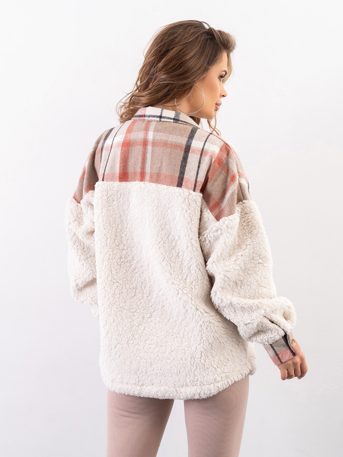 Куртка-сорочка ISSA Plus модель SA-493A_бежевый Фото