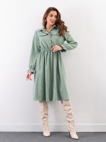 Платье миди ISSA Plus модель SA-349_зеленый Фото