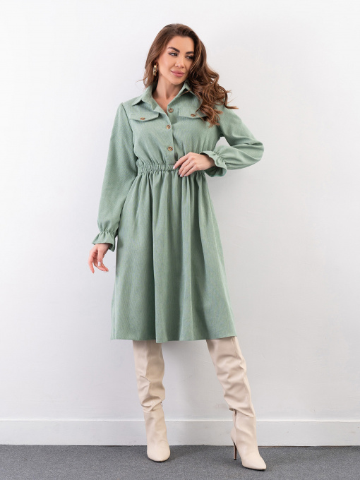 Платье миди ISSA Plus модель SA-349_зеленый Фото