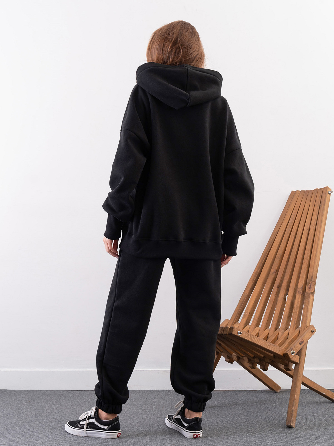 Повседневный костюм ISSA Plus модель 14274_черный Повседневный костюм ISSA Plus модель 14274_черный Фото