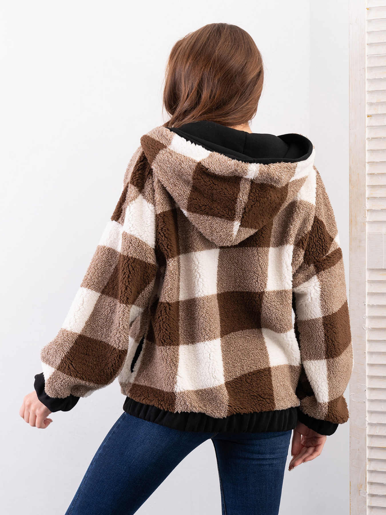 Кофта ISSA Plus модель 14285_коричневый Фото