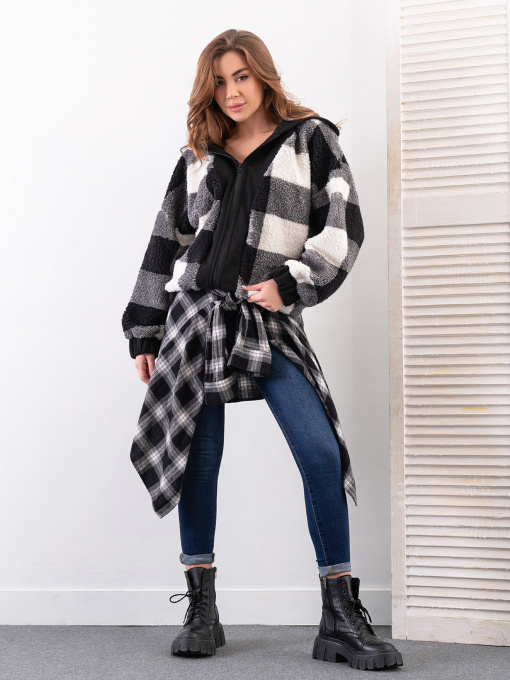 Кофта ISSA Plus модель 14285_черный Фото