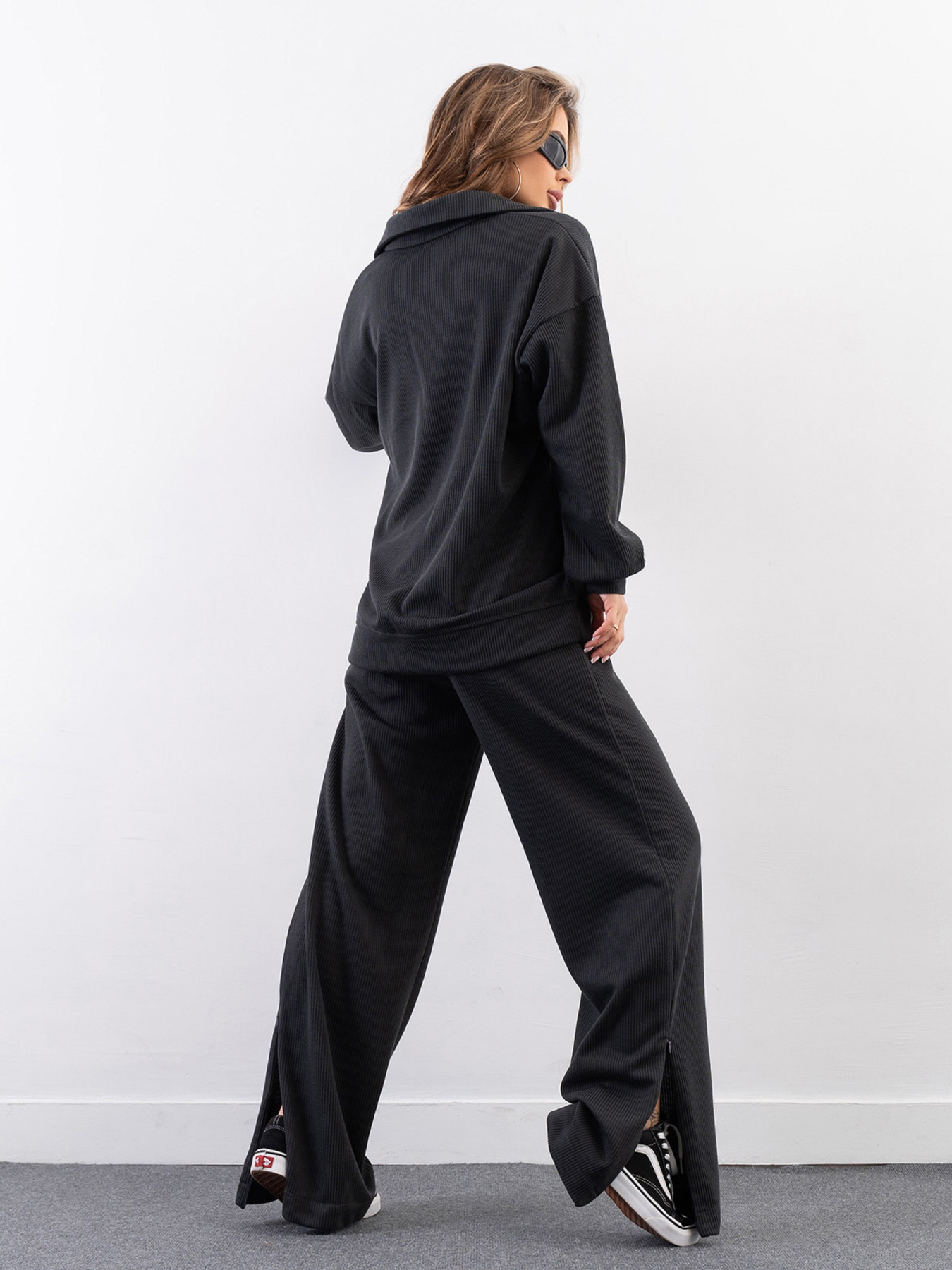 Повседневный костюм ISSA Plus модель 14321_серый Повседневный костюм ISSA Plus модель 14321_серый Фото