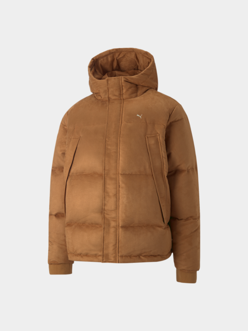 Демисезонная куртка PUMA Mmq Faux Leather Down Jacket модель 535786 Фото