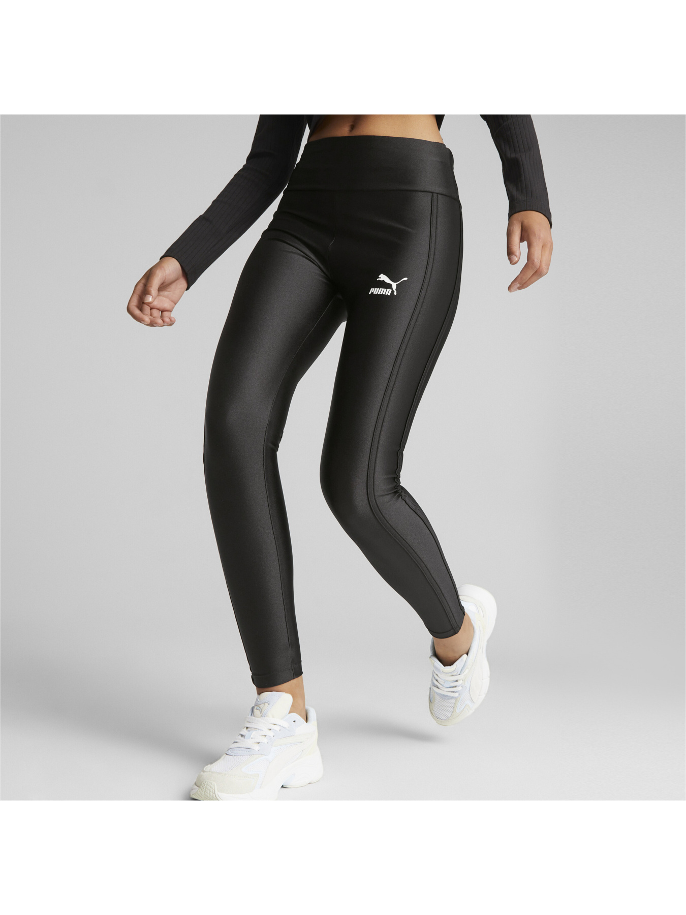 Легінси спортивні PUMA T7 High Waist Shiny Leggings модель 621463 Фото