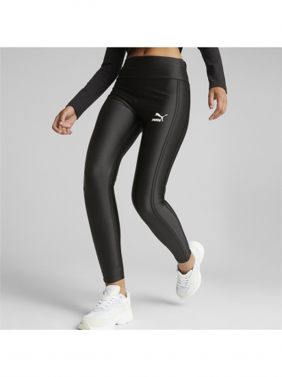 Леггинсы спортивные PUMA T7 High Waist Shiny Leggings модель 621463 — фото 3 - INTERTOP