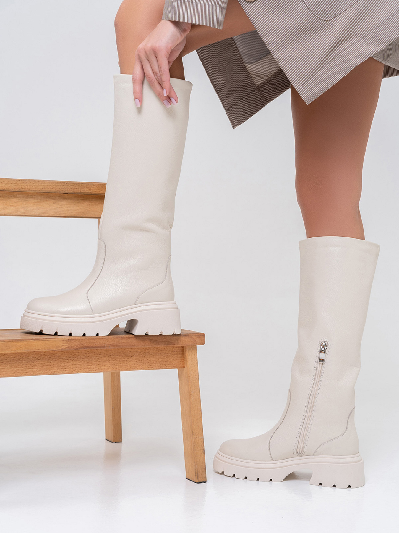 Сапоги ISSA Plus модель OB2-373_белый Фото