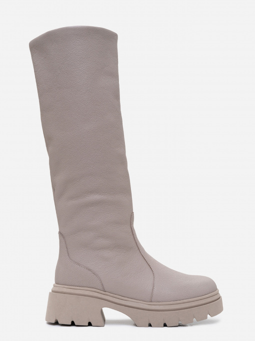 Сапоги ISSA Plus модель OB2-373_бежевый Фото