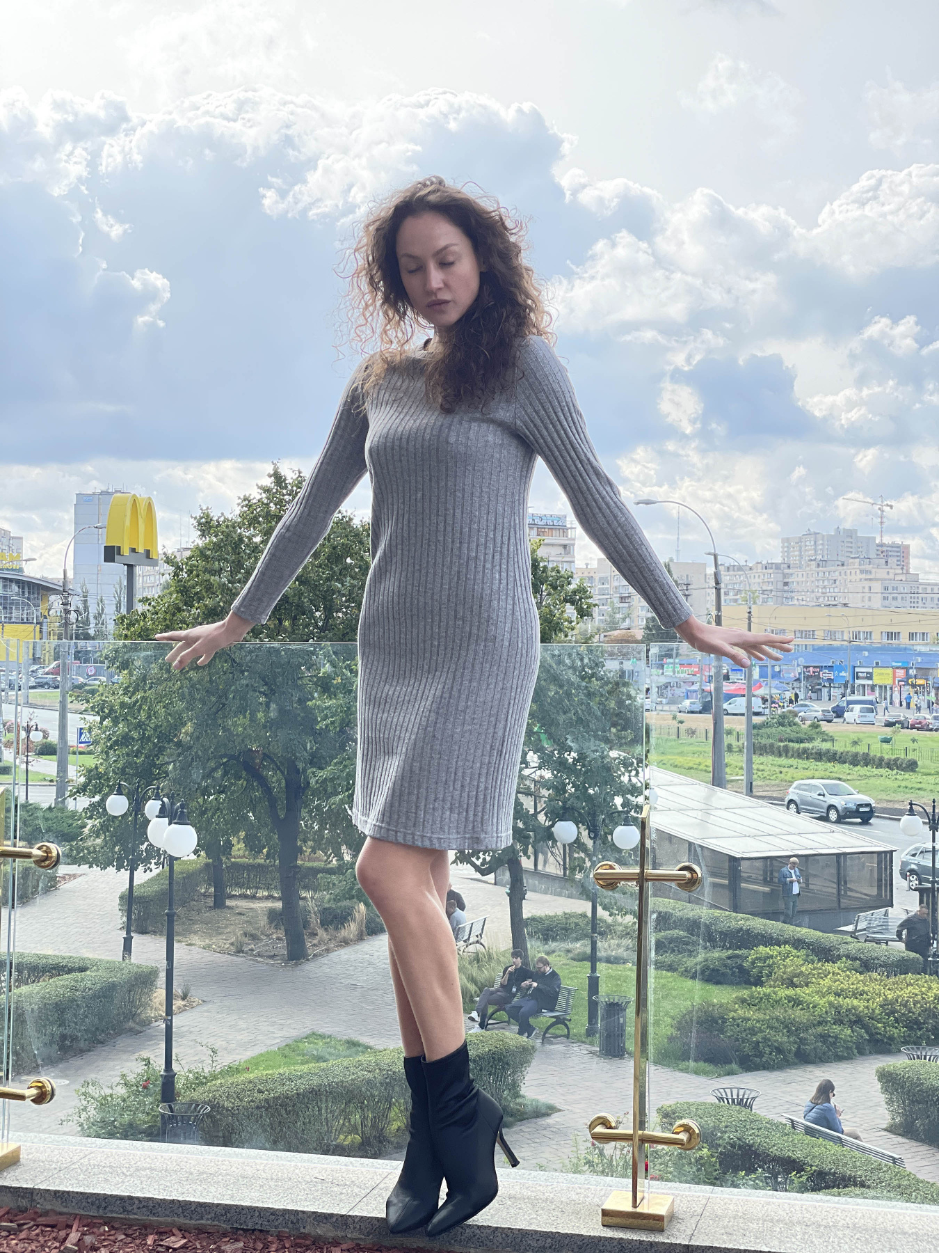 Платье мини CAT ORANGE модель 5718 Фото