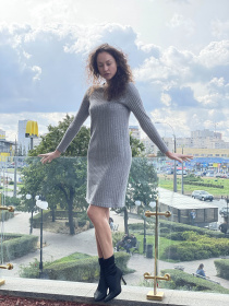 Платье мини CAT ORANGE модель 5718 Платье мини CAT ORANGE модель 5718 Фото