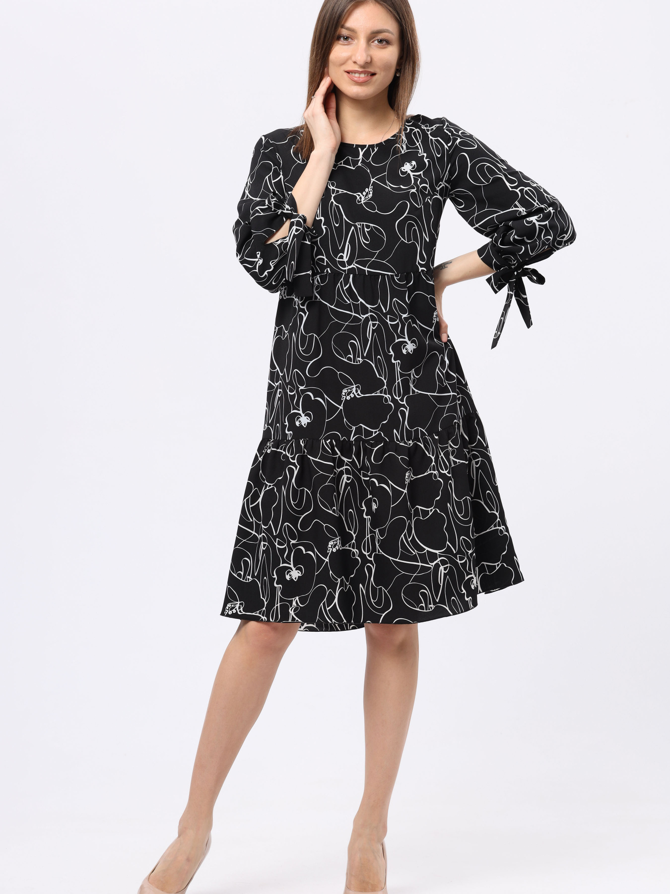 Платье миди CAT ORANGE модель 5716 Фото