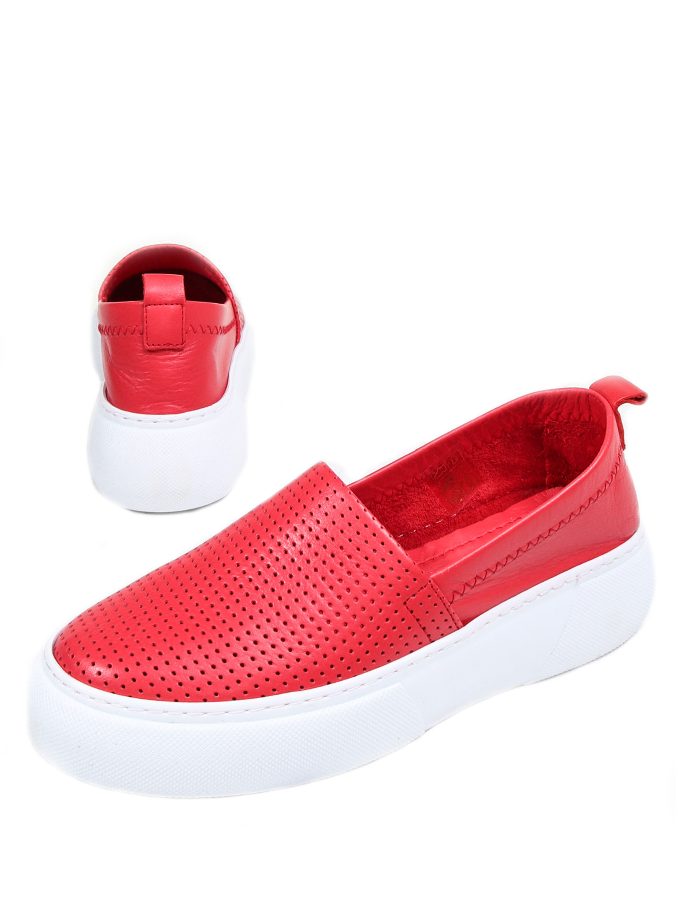 Слипоны Respect модель 446-12300_RED Фото