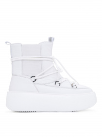 Сапоги дутики ISSA Plus модель OB2-389_белый Фото