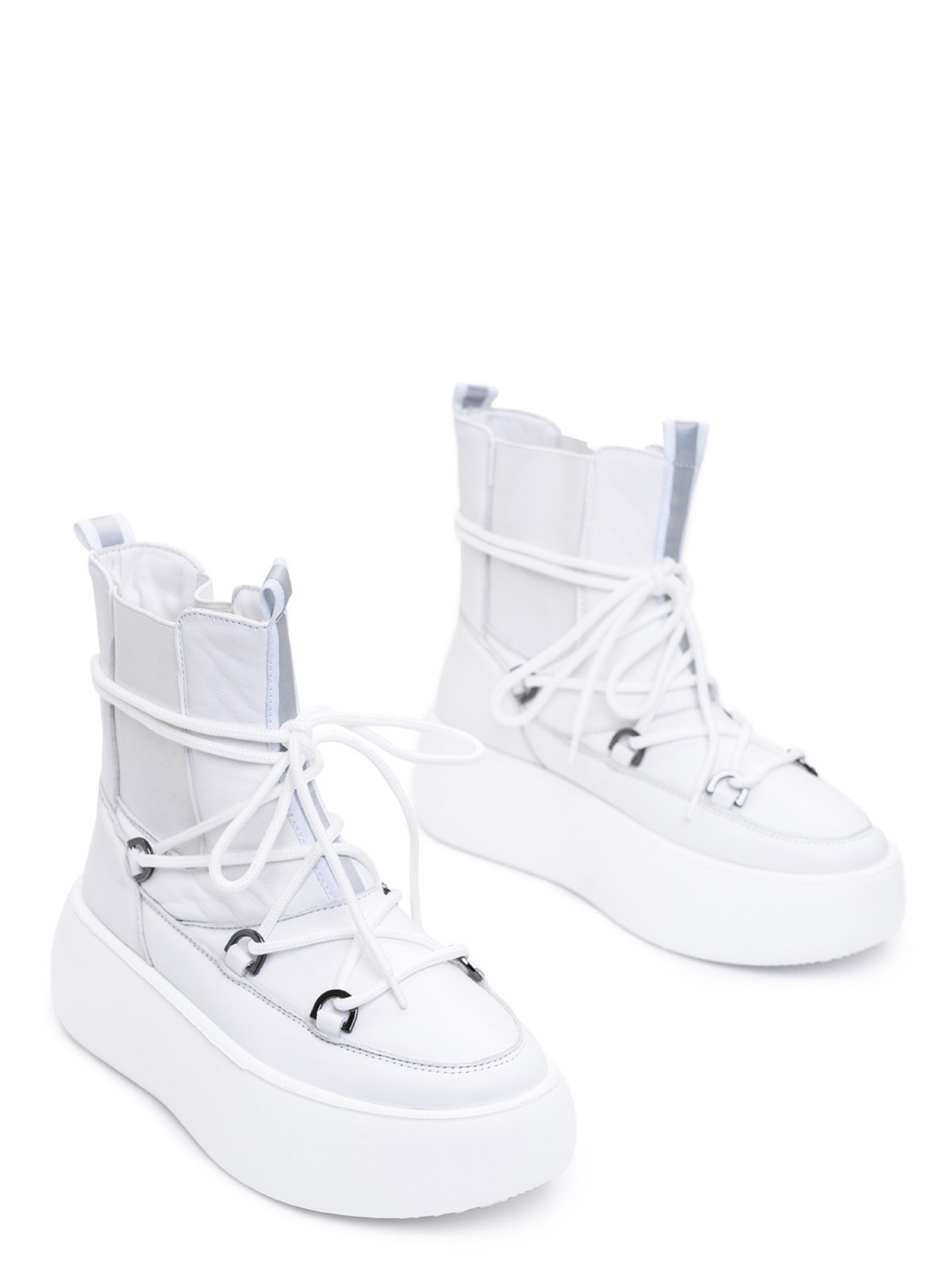 Чоботи дутики ISSA Plus модель OB2-389_белый Чоботи дутики ISSA Plus модель OB2-389_белый Фото