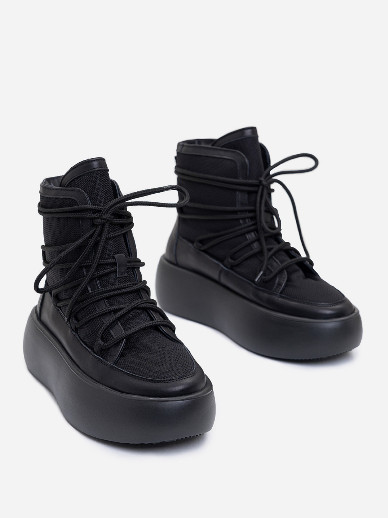 Сапоги дутики ISSA Plus модель OB2-392_черный Фото