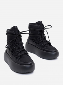 Чоботи дутики ISSA Plus модель OB2-392_черный Фото