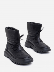 Сапоги дутики ISSA Plus модель OB2-394_черный Фото