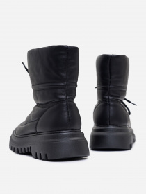 Сапоги дутики ISSA Plus модель OB2-394_черный Фото