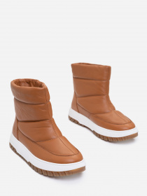 Сапоги дутики ISSA Plus модель OB2-395_коричневый Фото