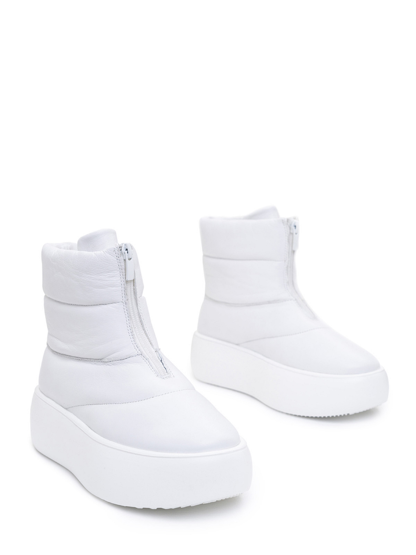 Сапоги дутики ISSA Plus модель OB2-396_белый Фото